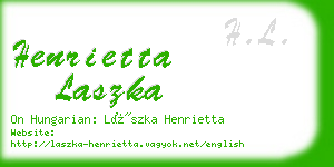 henrietta laszka business card